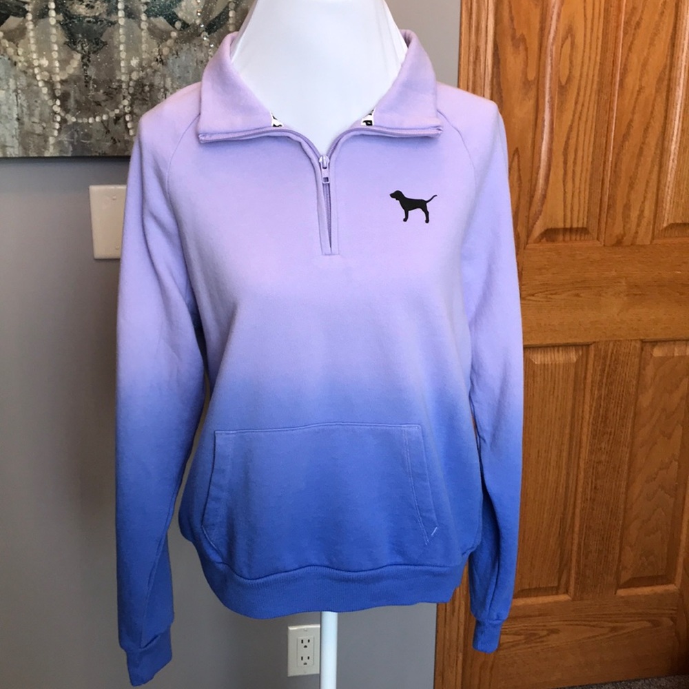 NWT - Purple/blue “Pink” 3/4 zip top
